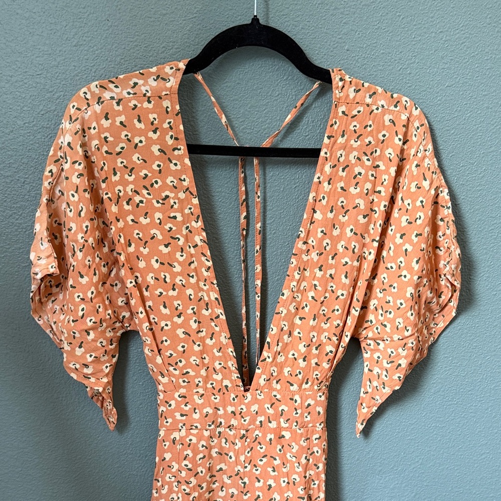 NWT Faithfull the Brand Women's Cedric Floral Jumpsuit Sz 4 Vintage Bloom *flaw - Picture 3 of 11